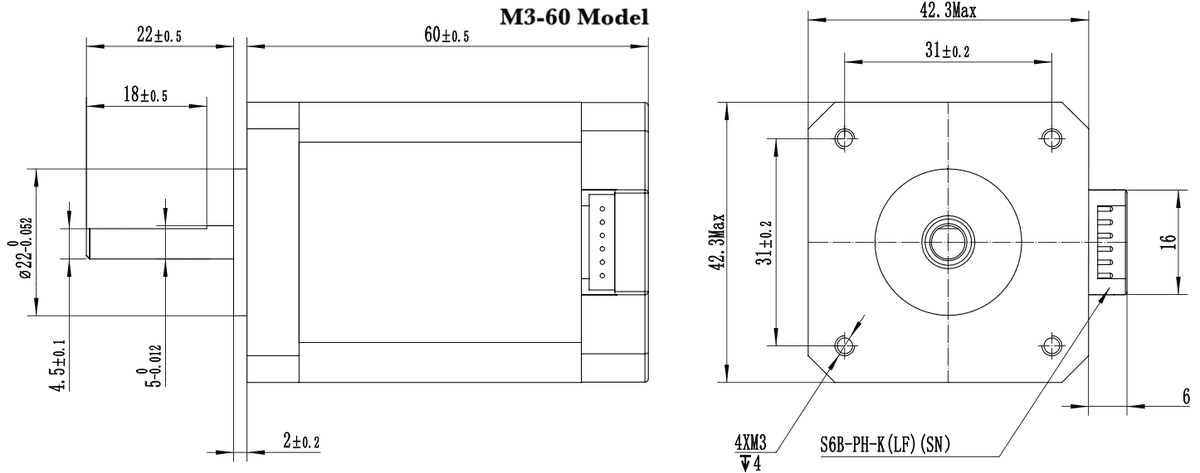 M17-60 Dimensions
