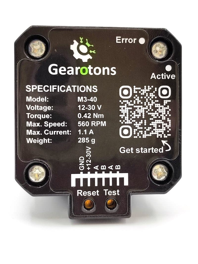 Motor Back with LEDs and Buttons